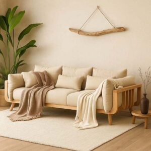Modern Scandinavian 3-Seater Sofa